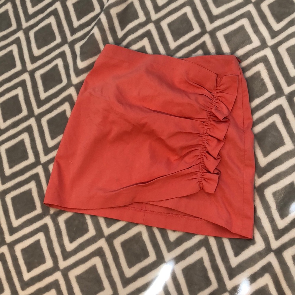 Coral Zara mini skirt